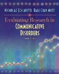 Evaluating Research In Communicative Dis