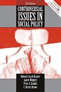 Controversial Issues in Social Policy 3rd Edition
