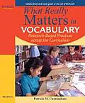 What Really Matters in Vocabulary Research Based Practices Across the Curriculum