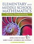 Elementary & Middle School Mathematics Teaching Developmentally 7th edition