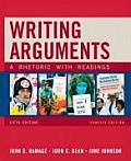 Writing Arguments Concise Edition A Rhetoric with Readings