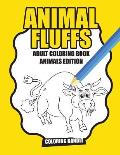 Animal Fluffs: Adult Coloring Book Animals Edition