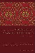 Sources of Japanese Tradition Volume 1 From Earliest Times to 1600