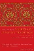 Sources of Japanese Tradition, Abridged: 1600 to 2000; Part 2: 1868 to 2000