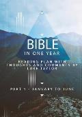 Bible in one year - Part 1, January to June - reading plan with thoughts and comments by Luke Taylor