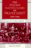 Piano Master Classes Of Franz Liszt 1884 1886