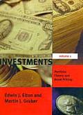 Investments Volume 1 Portfolio Theory & Asset Pricing