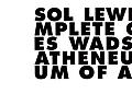 Sol Lewitt Incomplete Open Cubes