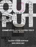Output: An Anthology of Computer-Generated Text, 1953-2023