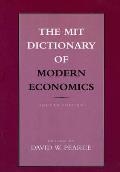 The Mit Dictionary of Modern Economics, Fourth Edition