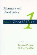 Monetary and Fiscal Policy, Volume 1: Credibility