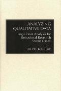 Analyzing Qualitative Data: Log-Linear Analysis for Behavioral Research: Second Edition