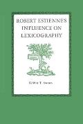 Robert Estienne's Influence on Lexicography