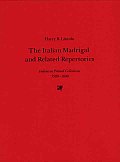 Italian Madrigal & Related Repertories