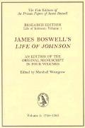 Boswell's Life of Johnson: An Edition of the Original Manuscript: 1709-1765 (Boswell's Life of Johnson)