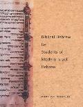 Biblical Hebrew for Students of Modern Israeli Hebrew