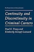 Continuity and Discontinuity in Criminal Careers