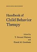 Handbook of Child Behavior Therapy
