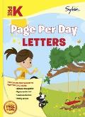 Pre K Page Per Day Letters
