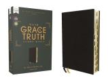 Nasb, the Grace and Truth Study Bible (Trustworthy and Practical Insights), European Bonded Leather, Black, Red Letter, 1995 Text, Thumb Indexed, Comf
