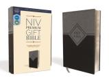 Niv Premium Gift Bible Leathersoft Black Gray Red Letter Edition Comfort Print