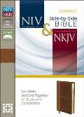 Bible NIV & NKJV Side by Side Bible Compact Two Bible Versions Together for Study & Comparison Brown