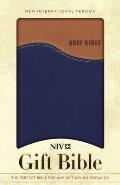 Bible NIV Gift Bible Tan Blue