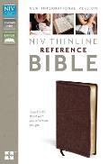 Bible NIV Thinline Reference thumb index burgundy
