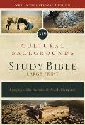 NIV Cultural Backgrounds Study Bible Large Print Hardcover Red Letter Edition Bringing to Life the Ancient World of Scripture