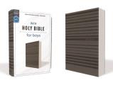 Niv, Holy Bible for Boys, Soft Touch Edition, Leathersoft, Gray, Comfort Print