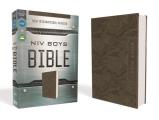 Niv Boys Bible Leathersoft Brown Camo Comfort Print