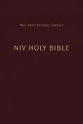 NIV Holy Bible Compact Paperback Burgundy Comfort Print