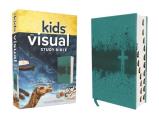 Niv, Kids' Visual Study Bible, Leathersoft, Teal, Full Color Interior, Peel/Stick Bible Tabs: Explore the Story of the Bible---People, Places, and His