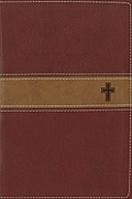 NIV Gift Bible Bible Burgundy Tan with Cross Walmart