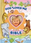God Loves Me Bible, Newly Illustrated Edition: Photo Frame on Cover