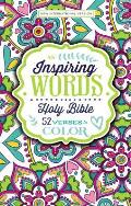 NIV Inspiring Words Holy Bible Hardcover 52 Verses to Color