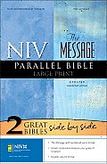 Bible NIV Message Parallel Bible Large Print updated numbered edition