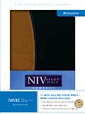 Bible NIV Study Bible brown & charcoal