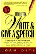 How To Write & Give A Speech A Practical
