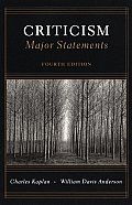 Criticism Major Statements 4th Edition