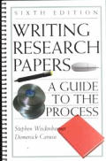 Writing Research Papers A Guide To The Pro 6th Edition