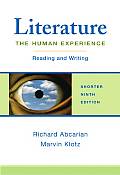 Literature The Human Experience Shorter Reading & Writing