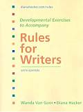 Developmental Exercises to Accompany Rules for Writers 6th Edition