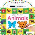 Animals 26 Wipe Clean Pages of Early Learning Fun With Wipe Off Pen