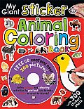 My Giant Sticker Animal Coloring Book With CDROM