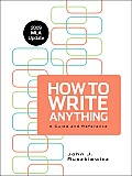 How to Write Anything with 2009 MLA Update A Guide & Reference