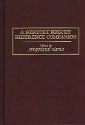 A Bertolt Brecht Reference Companion