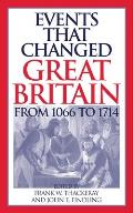 Events That Changed Great Britain from 1066 to 1714
