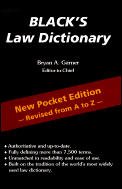 Blacks Law Dictionary Pocket Edition