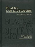 Black's Law Dictionary, Deluxe 9th (Black's Law Dictionary)